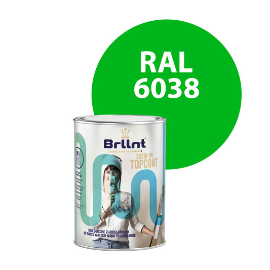 Wood paint RAL 6038 Luminous green