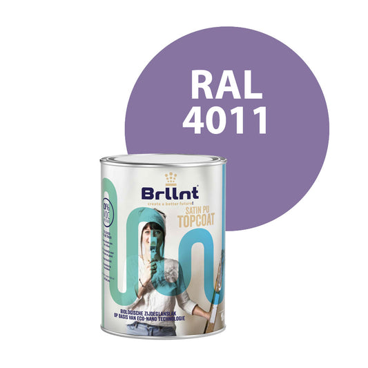 Wood paint RAL 4011 Pearl violet