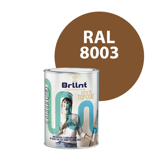 Wood paint RAL 8003 Clay brown